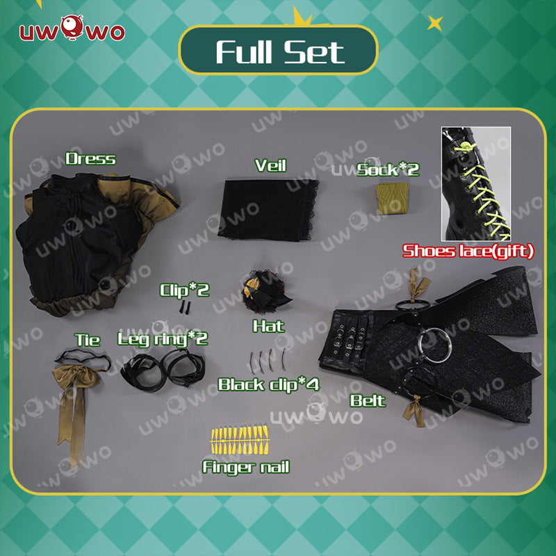 【Clearance】【In Stock】Uwowo V Singer Rascal Collab Witch Gothic Halloween Cosplay Costume