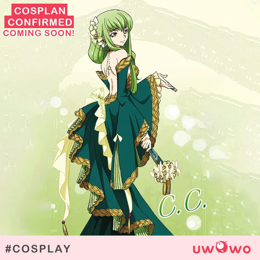 [Last Batch] 【Special Discount】S-3XL INSTOCK Uwowo Code Geass: C.C. CC Court Style Gown Cosplay Costume