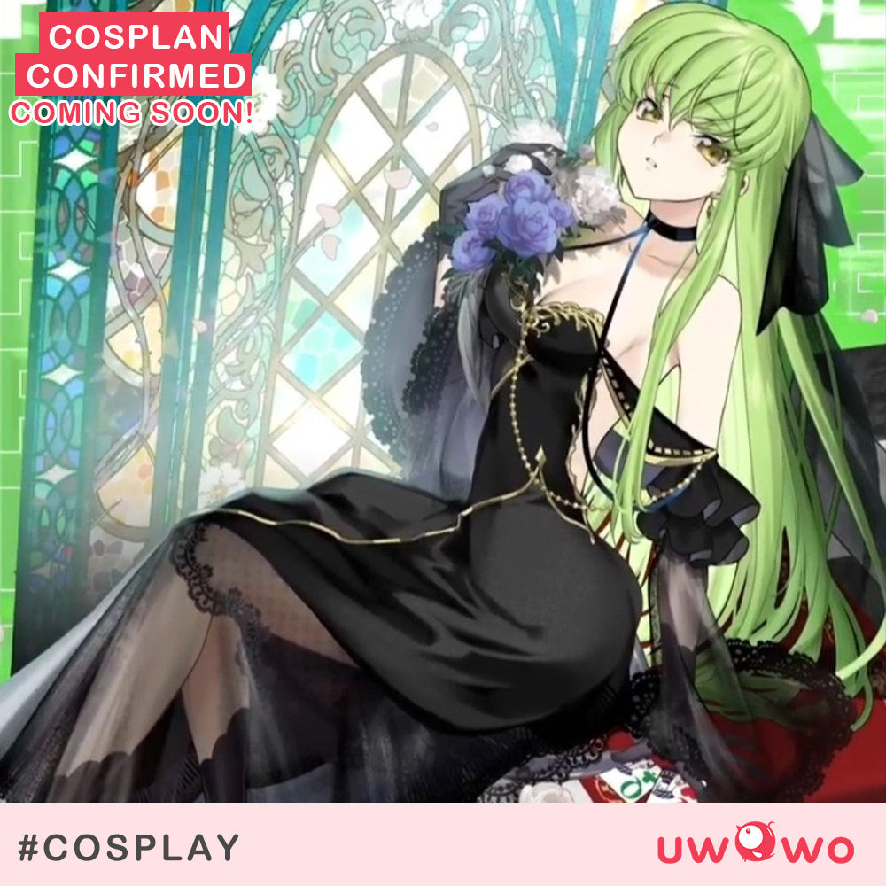 [Last Batch] S-3XL INSTOCK-Uwowo Code Geass: C.C. CC Black Gown Cosplay Costume