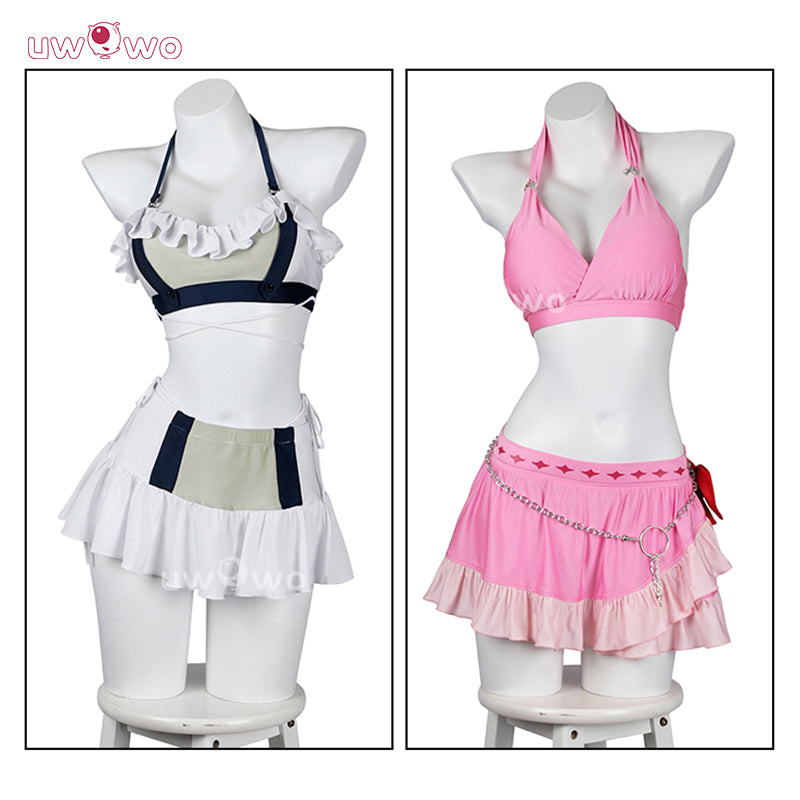 Uwowo Collab Series: Final Fantasy 7 Rebirth FF7 Tifa Aerith Swimsuit Cosplay Costume