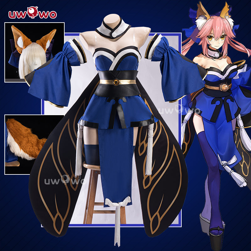 S-3XL  Uwowo Game Fate/Grand Order FGO Tamamo no Mae Stage 1 Cosplay Costume