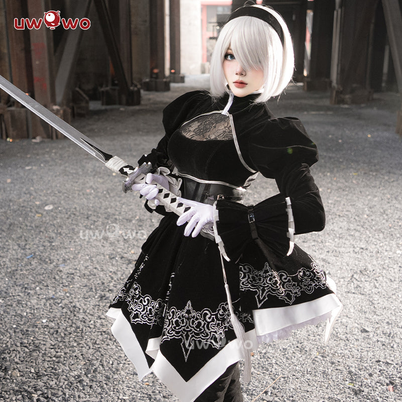 INSTOCK Uwowo A2 Past Number Two YoRHa: Pearl Harbor Descent Record Cosplay Costume