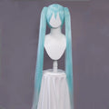 Uwowo V Singer Cosplay Wig 110cm Aqua green Double Ponytail Hair