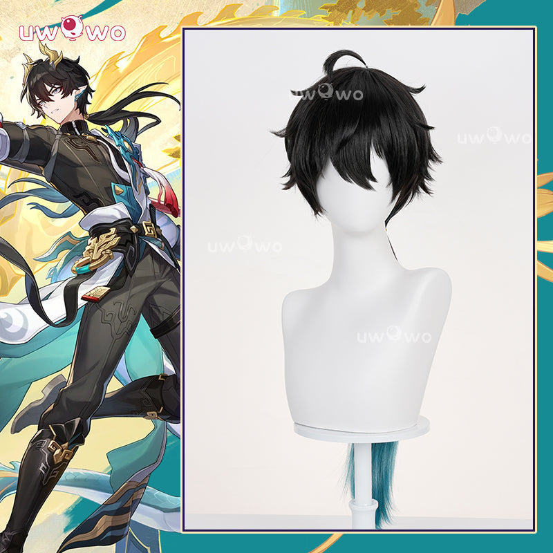 【Clearance】Uwowo Honkai: Star Rail Dan Heng • Permansor Terrae Cosplay Wig Short Black Hair