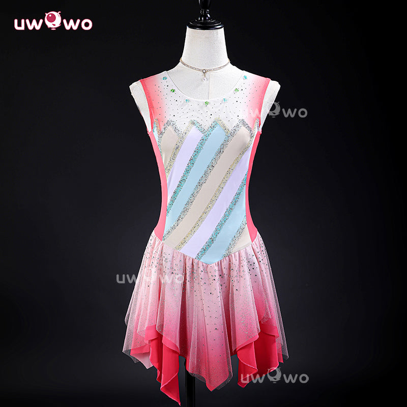 Uwowo Collab Series: Anime Medalist Inori Yuitsuka Skating Cosplay Costume