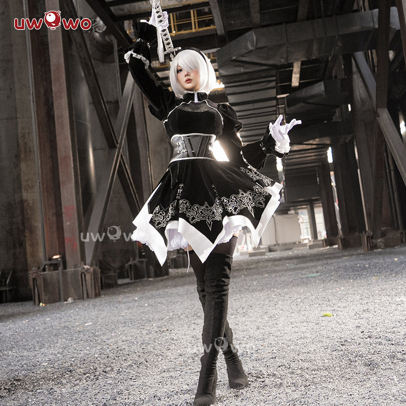 INSTOCK Uwowo A2 Past Number Two YoRHa: Pearl Harbor Descent Record Cosplay Costume