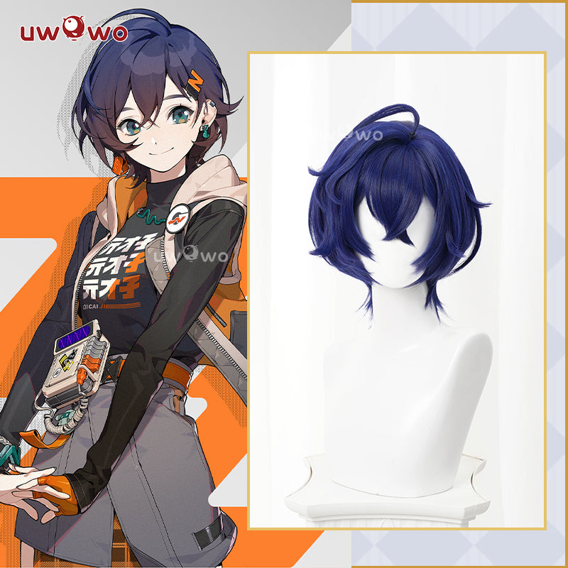 Uwowo Game Zenless Zone Zero/ZZZ Belle Cosplay Wig Short Grey Hair
