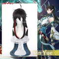 Uwowo Honkai: Star Rail Dan Heng Imbibitor Lunae Cosplay Wig Long Black Hair