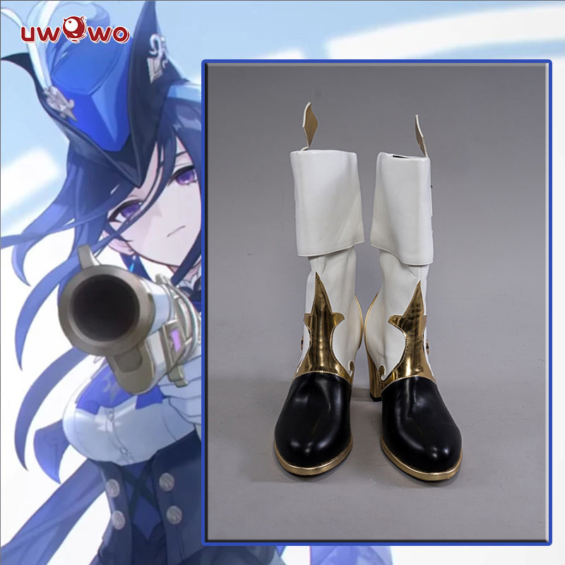 【Clearance】Uwowo Game Genshin Impact Fontaine Clorinde Cosplay Shoes Boots