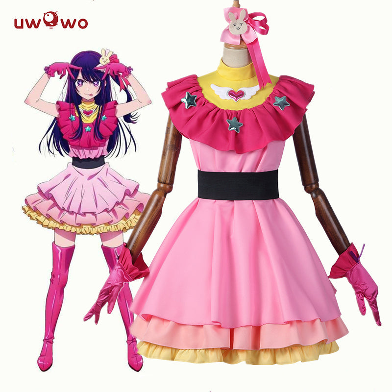 Uwowo Collab Series: Anime Oshi no Ko Cosplay Hoshino Ai Cosplay Costume Lolita Dress