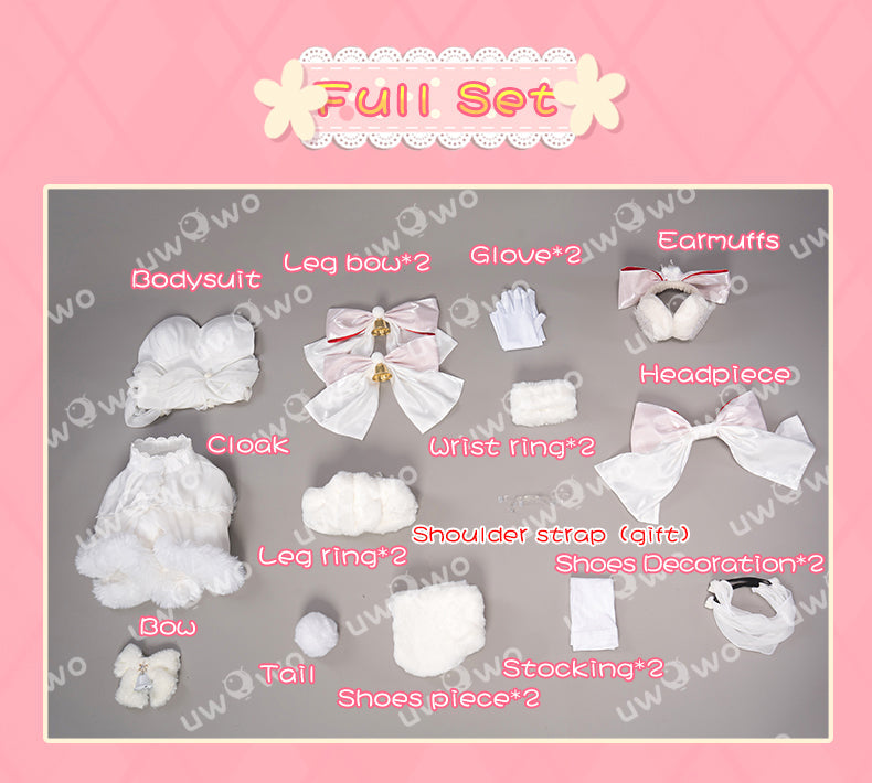 [Last Batch] 【In Stock】Uwowo V Singer SweetSweets Series White Christmas Cosplay Costume