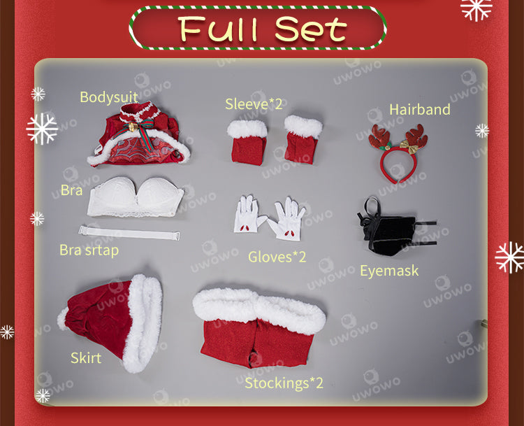 INSTOCK S-3XL Uwowo 2B Red Holiday Christmas Cosplay Costume
