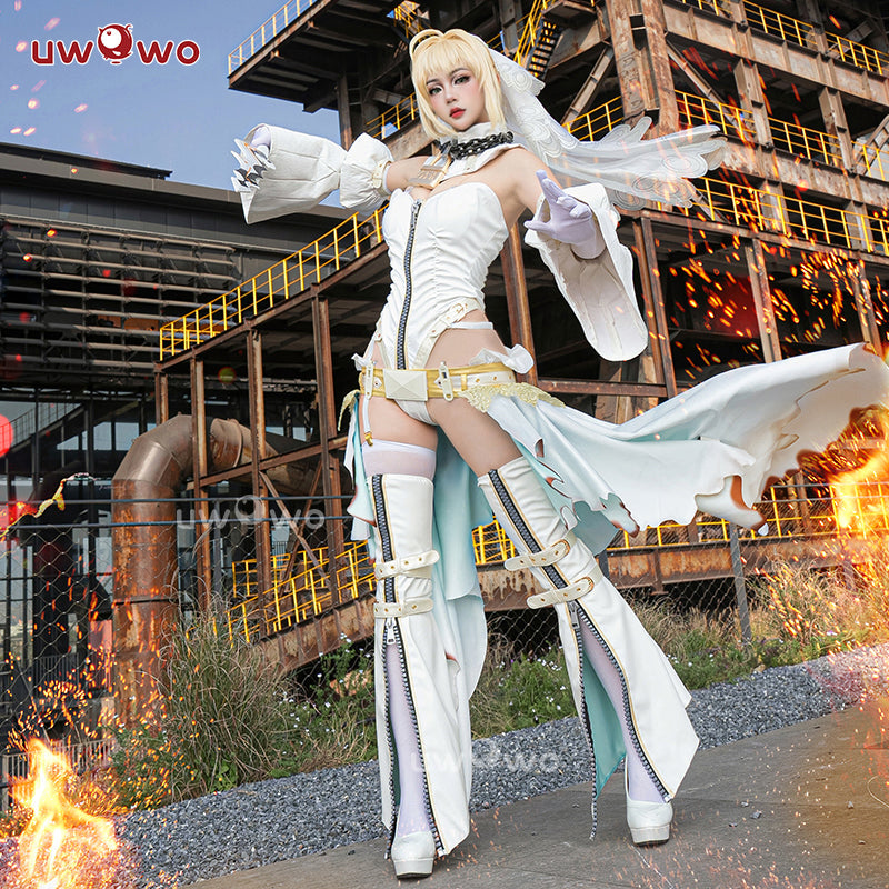 INSTOCK Uwowo Game Fate/Grand Order FGO Nero Claudius Bride Stage 2 Cosplay Costume