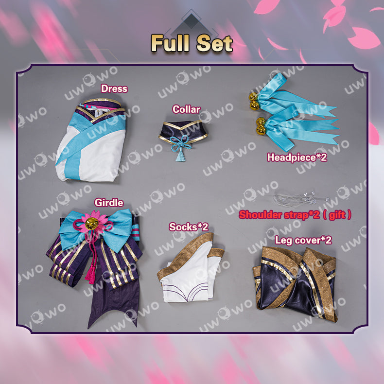 INSTOCK S-3XL Uwowo LOL Spirit Blossom ASU The Nine-Tailed Fox Halloween Cosplay Costume
