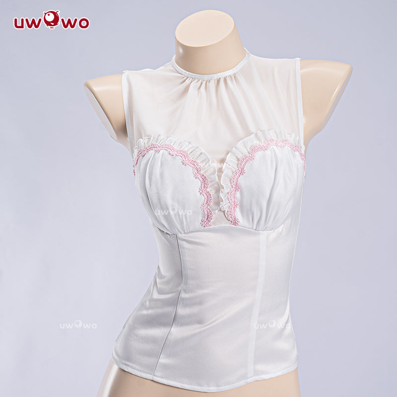 [Last Batch] INSTOCK Uwowo Arknights Collab Eyjafjalla Fluffy Little Witch Cosplay Costume S-3XL