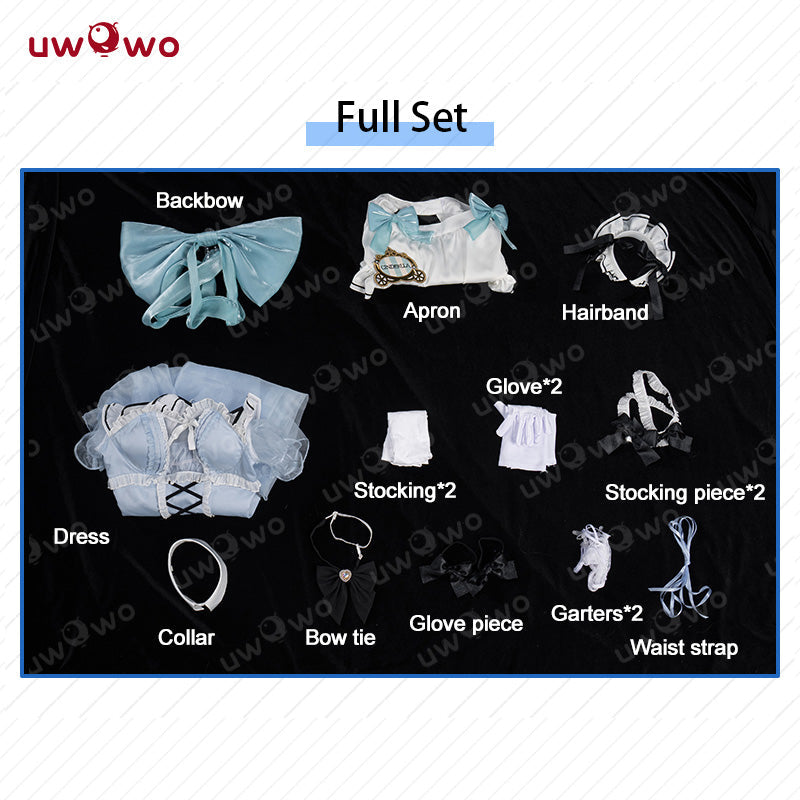 INSTOCK S-3XL Uwowo Game NIKKE Cinderella Café Maid Cosplay Costume