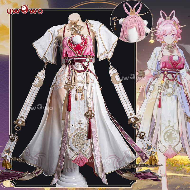 JUL PRESALE Uwowo Game Honkai Impact 3: Elysia Hi ♪ Love Elf ♡ Lunar Grace New Skin Cosplay Costume