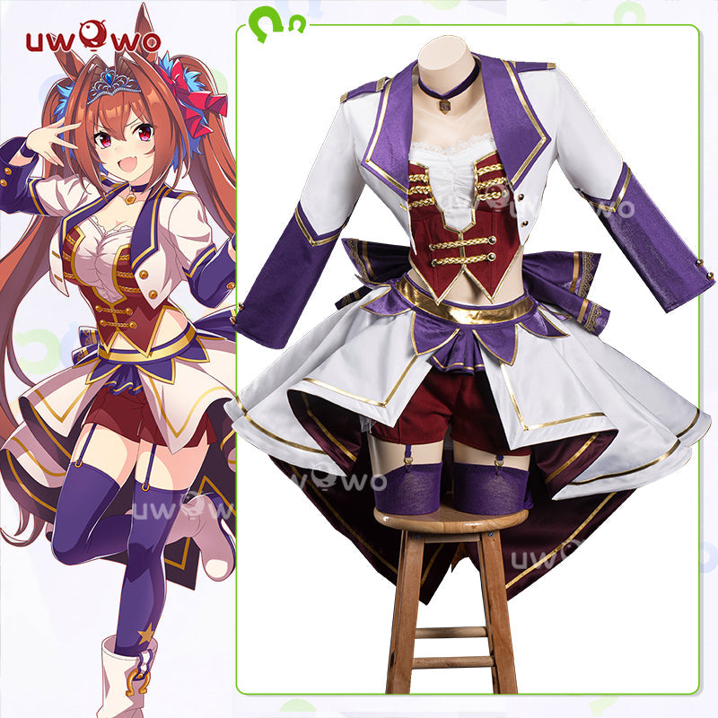 INSTOCK Uwowo Umamusume: Pretty Derby Daiwa Scarlet Starting Future Stage Outfit Cosplay Costume S-3XL