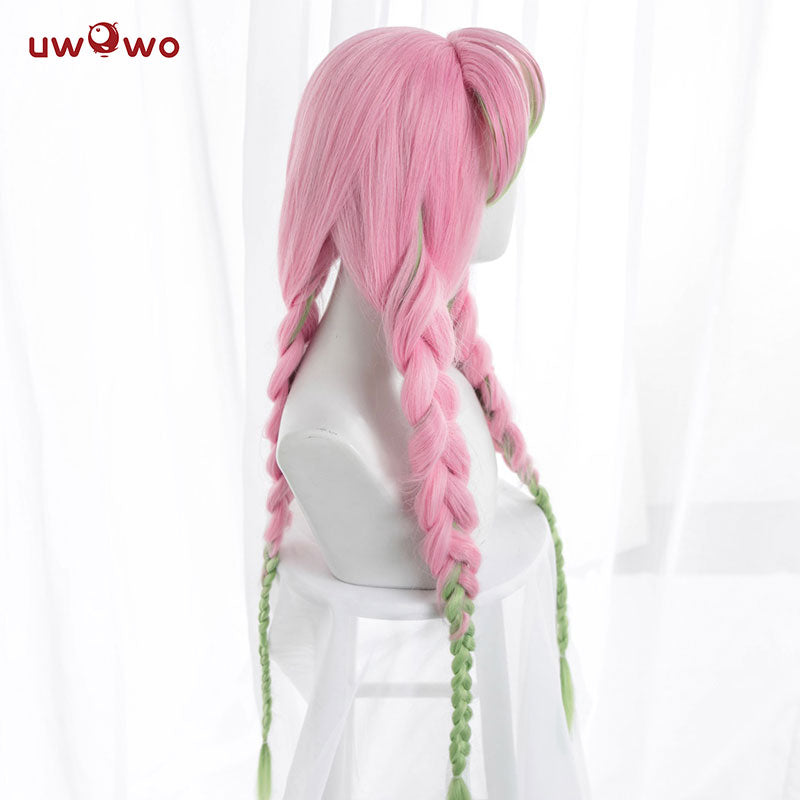 【Pre-sale】Uwowo Anime Mitsuri Cosplay Wig 85cm Long Pink Green Gradient Wig
