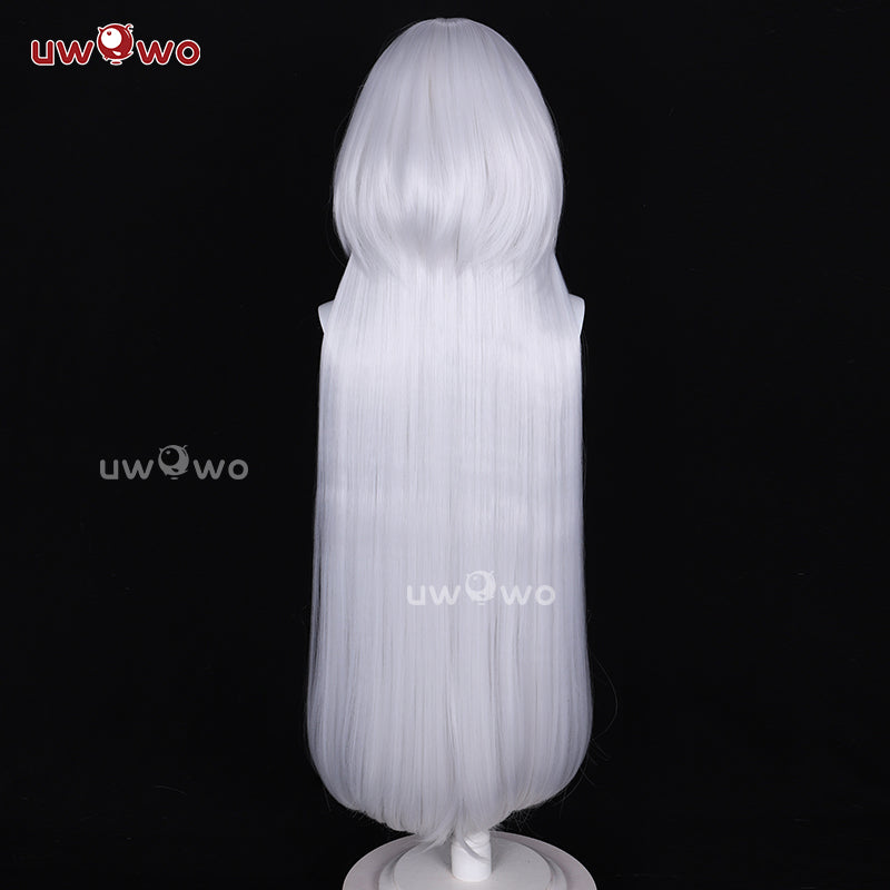 Uwowo 2B Redesign Cheongsam Fanart Cosplay Wig Long Silver Hair