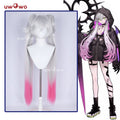 Uwowo Game Fate/Grand Order FG Lilith Wig Long Grey And Pink Color