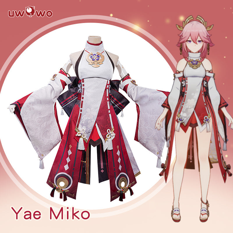 【Special Discount】INSTOCK Uwowo Game Genshin Impact Inazuma Yae Miko Cosplay Costume