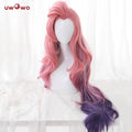 Uwowo Game  Singer Cosplay Wig Pink Long Hair