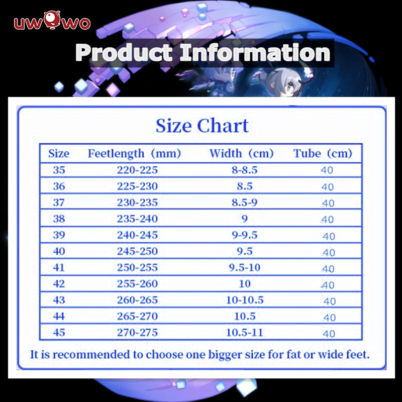 【Clearance】Uwowo Honkai Star Rail Silver Wolf Hacker Stellaron Hunters HSR Cosplay Shoes Boots