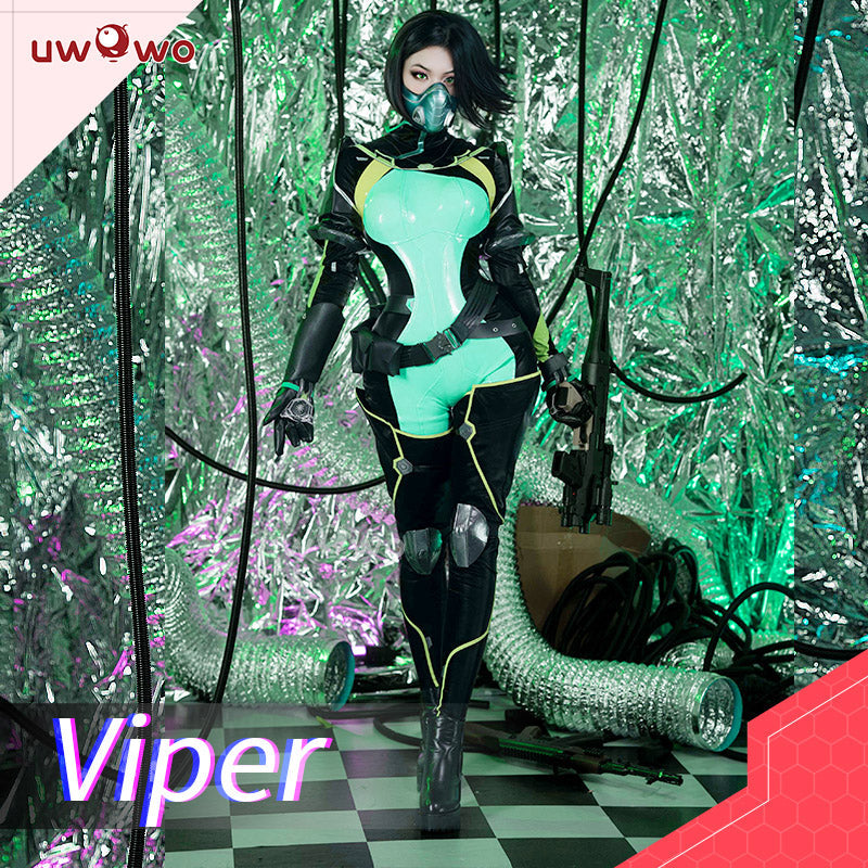 INSTOCK S-3XL Uwowo Valorant Viper Plugsuit Bodysuit Cosplay Costume