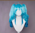 【Clearance】Uwowo V Singer Little Devil cosplay Costume 50CM Long Blue Wig