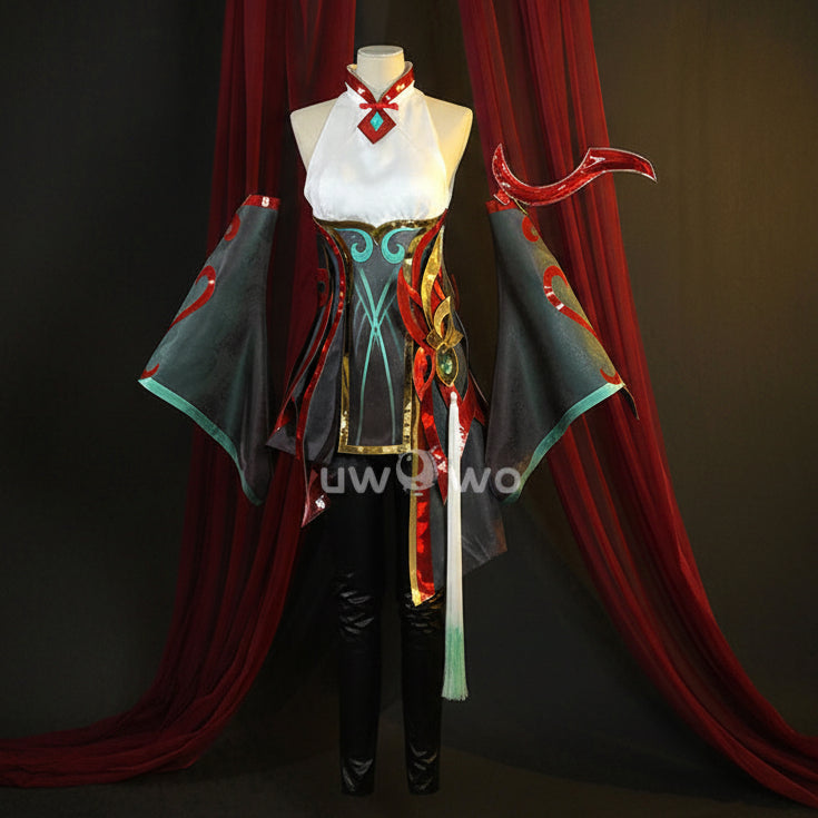 【Clearance】Uwowo Collab Series: Game Female Cosplay Costume Green