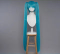 Uwowo V Singer 2022 Racing Ver Cosplay Wig  Blue Long Hair