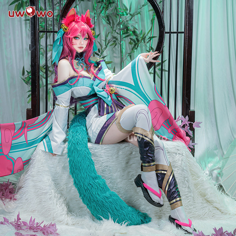 INSTOCK S-3XL Uwowo LOL Spirit Blossom ASU The Nine-Tailed Fox Halloween Cosplay Costume