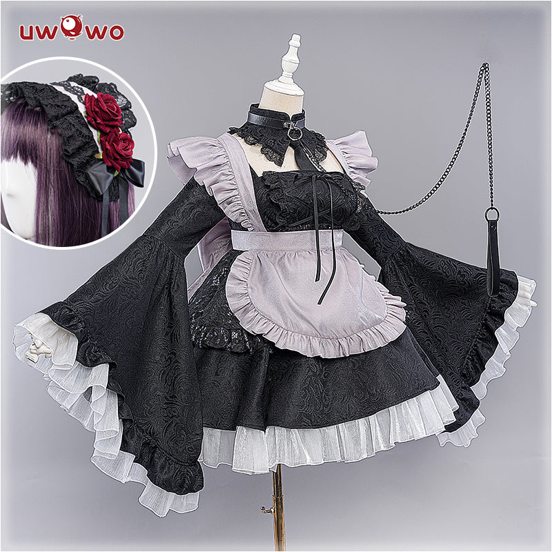 S-3XL Uwowo Anime Shizuku-Tan Marin Kitagawa 2-in-1 Maid&Lingerie Cosplay Costume
