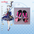 【Clearance】Uwowo Game Genshin Impact Kamisato Ayaka Frostflake Heron Cosplay Shoes