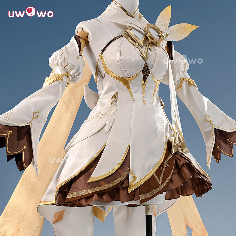 Uwowo Collab Series: Deluxe Genshin Impact Lumine Traveler Skin As Heaven and Earth Are Made Anew Cosplay Cosutme S-XL