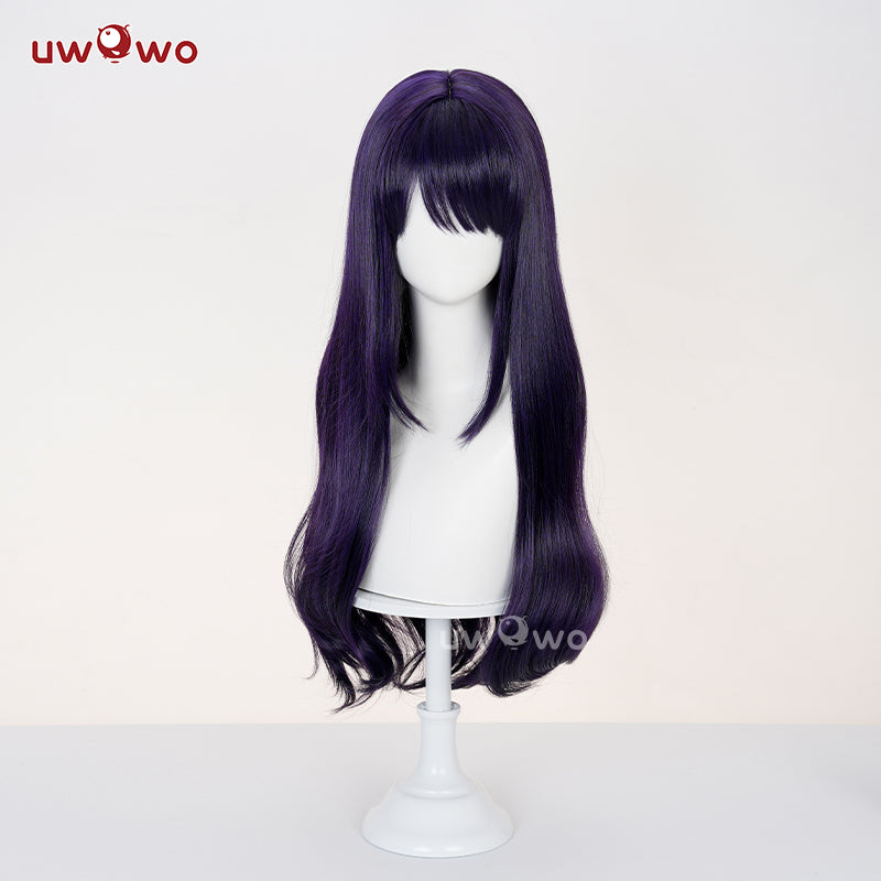 Uwowo Anime S2 Marin Kitagawa Black Bunny Suit Cosplay Wig Long Purple Hair
