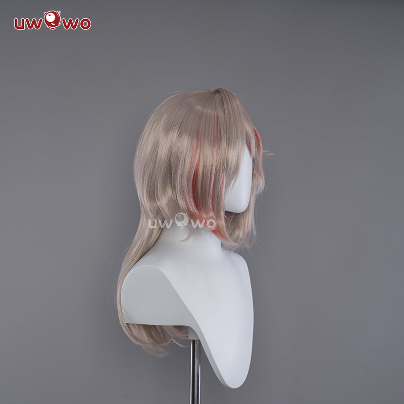 Uwowo Genshin Impact Fanart Eula Alter Pyro Cosplay Wig Middle Brown Hair