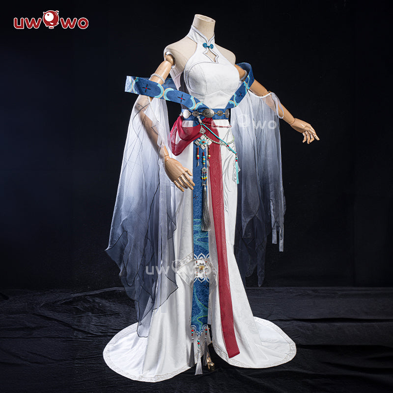 【Clearance Sale】[Last Batch] INSTOCK Uwowo Genshin Impact Fanart Shenhe 'Frostbound Divinity' Cosplay Costume