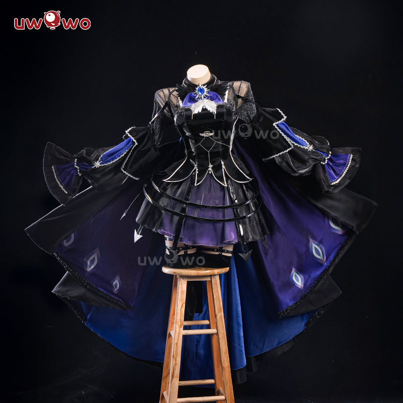 INSTOCK S-3XL Uwowo Game Honkai Star Rail Robin Black Dress Cosplay Costume