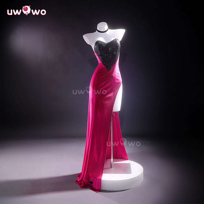 Uwowo Collab Series: Angel Dust Hazbin Hotel  Season 2 Dress Velvet Gown Cosplay Costume XS-3XL