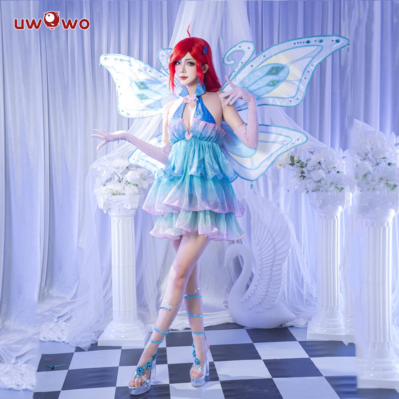 INSTOCK S-3XL Uwowo Bloom Princess Wings Fairy Club Cosplay Costumes
