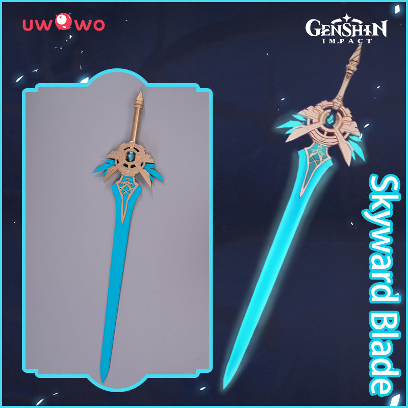 【Clearance】Uwowo Game Genshin Impact Weapons Skyward Blade Cosplay Props Sword Props