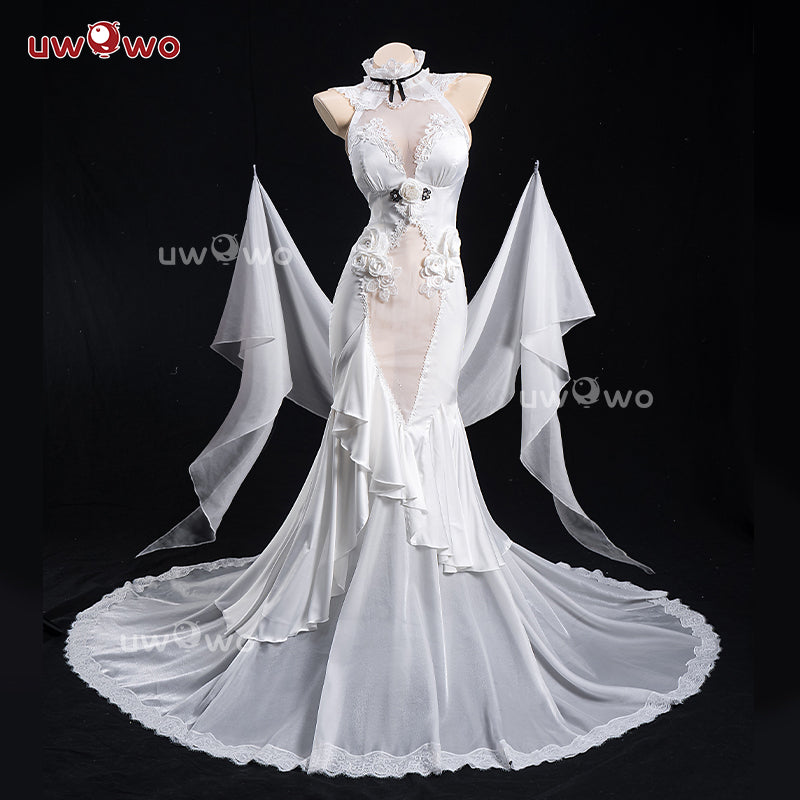 INSTOCK Uwowo Game Azur Lane Amagi Oath Skin Bride Wedding Boudoir Cosplay Costume