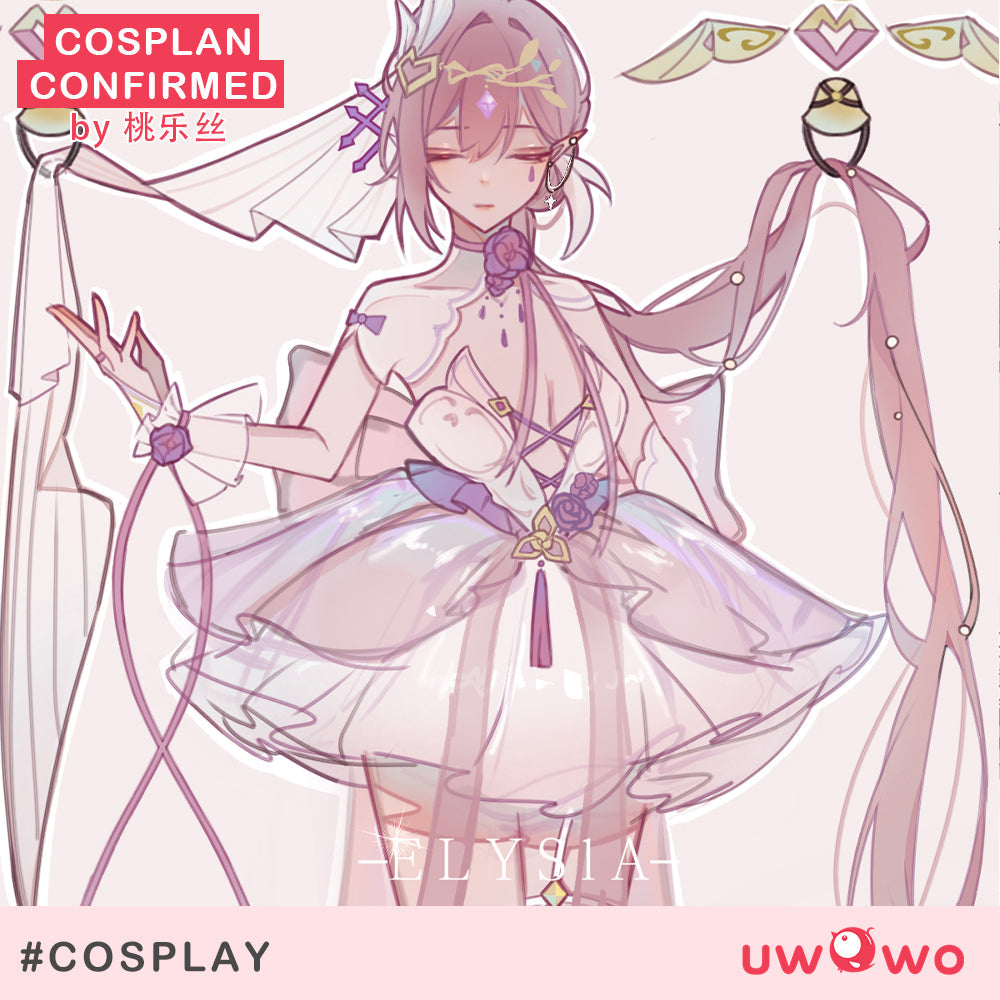 [Last Batch] Uwowo Honkai Impact 3: Elysia Fanart 'Luminous Sands' Dress Cosplay Costume