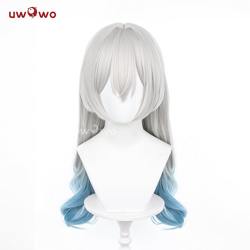 Uwowo Honkai Star Rail Firefly Cosplay Wig Long Silver Blue Hair