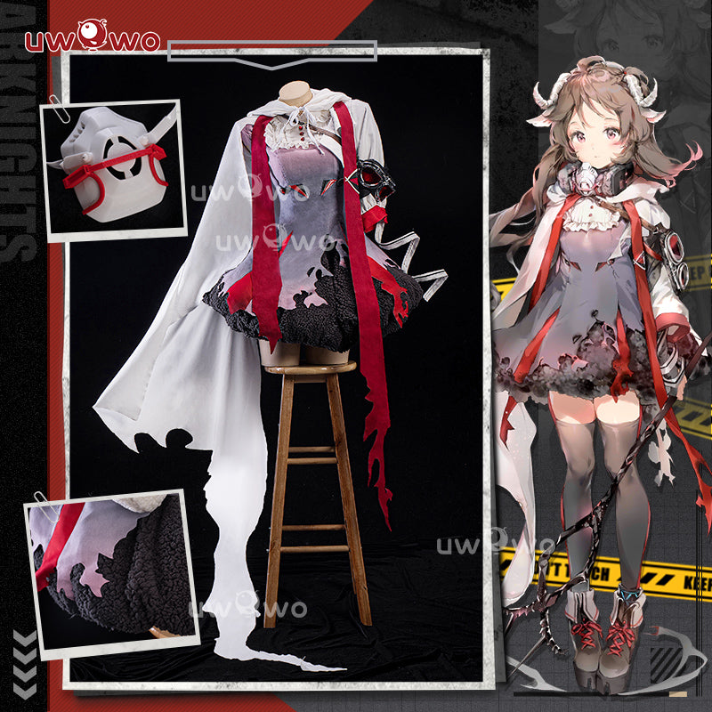 S-3XL Uwowo Game Arknights Eyjafjalla Sheep Cosplay Costume