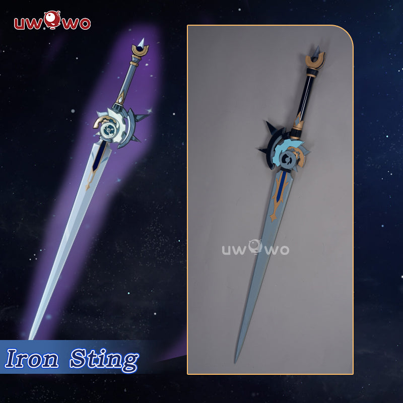 【Clearance】Uwowo Game Genshin Impact Cosplay Props Clorinde Weapon Iron Sting