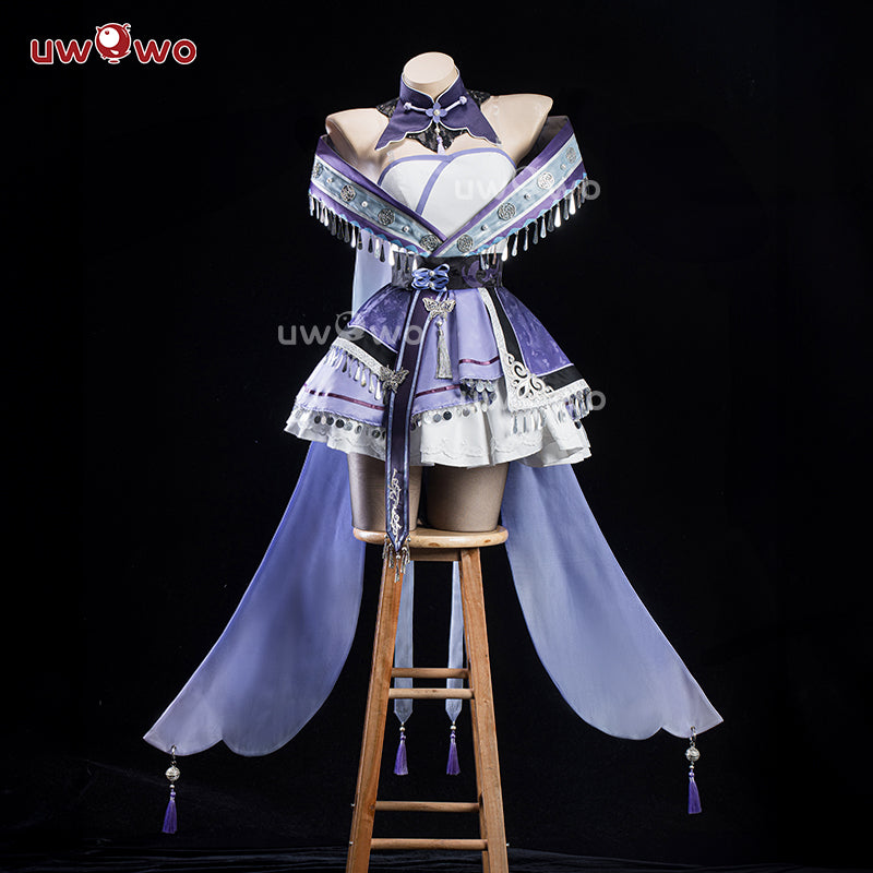 【Clearance Sale】[Last Batch]Uwowo Genshin Impact Fanart Keqing Witch Cosplay Costume