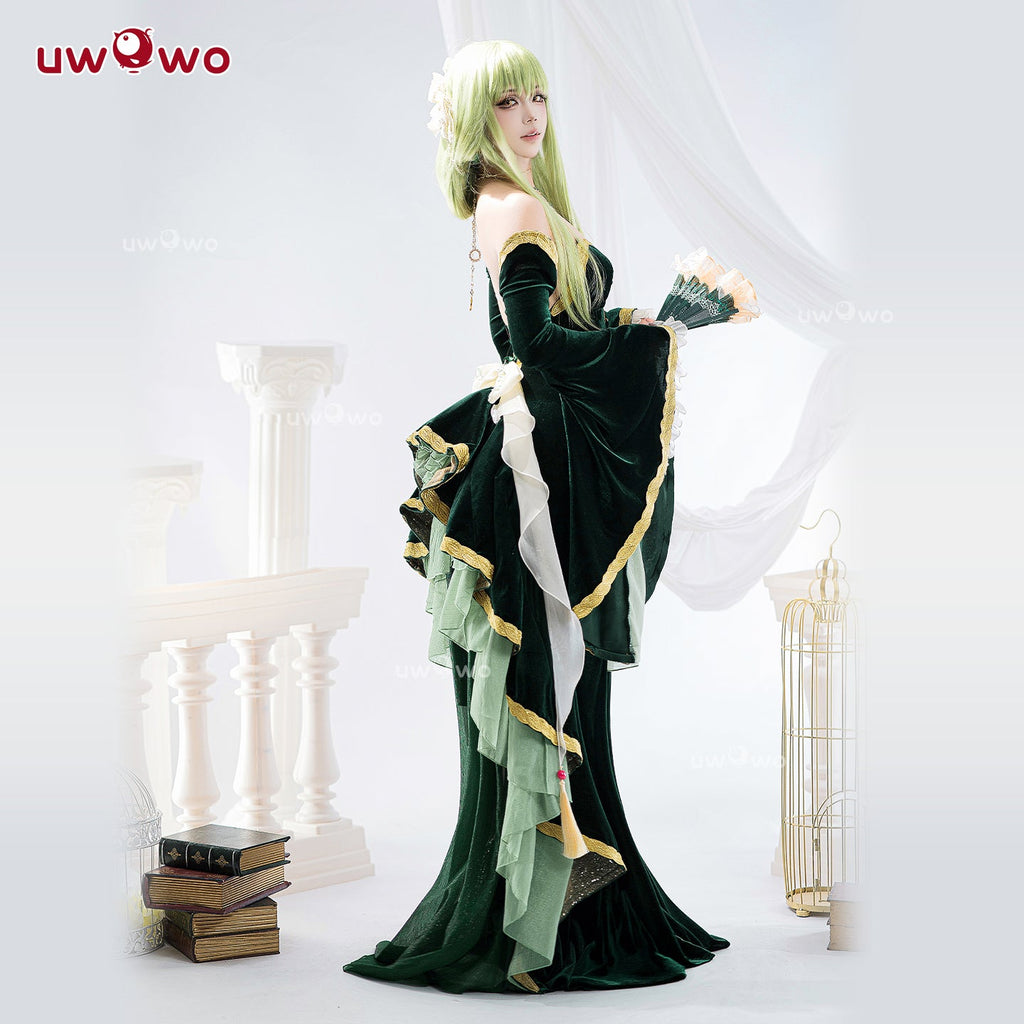 [Last Batch] 【Special Discount】S-3XL INSTOCK Uwowo Code Geass: C.C. CC Court Style Gown Cosplay Costume